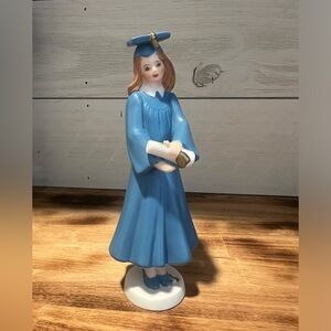 Growing Up Girls Brunette Graduation Figurine